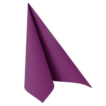 Servetten "ROYAL Collection" 1/4 vouw 40 cm x 40 cm paars