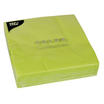 Servetten, 2-laags 1/4 vouw 40 cm x 40 cm lime