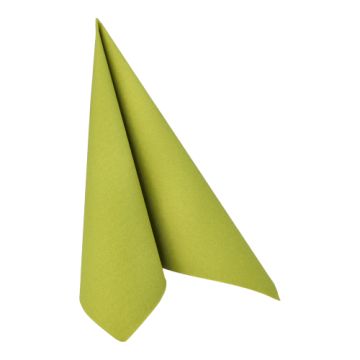 Servetten "ROYAL Collection" 1/4 vouw 40 cm x 40 cm olijfgroen