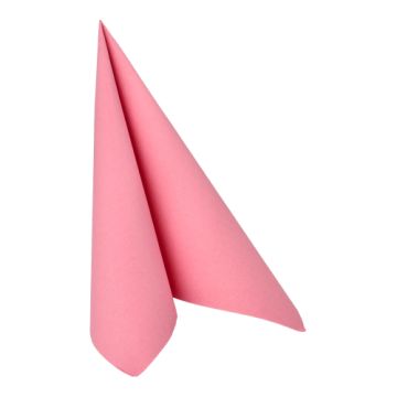 Servetten "ROYAL Collection" 1/4 vouw 40 cm x 40 cm roze