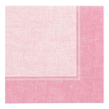 Premium servetten tissue "ROYAL Collection" 1/4 vouw 40 cm x 40 cm roze "Linum"