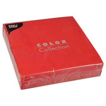 Servetten, 2-laags 1/4 vouw 40 cm x 40 cm rood
