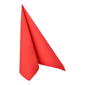 Servetten "ROYAL Collection" 1/4 vouw 40 cm x 40 cm rood