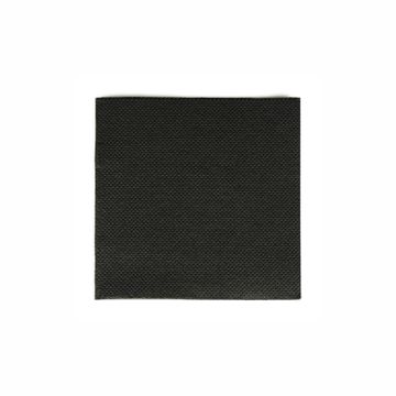 Servetten, 2-laags 1/4 vouw 20 cm x 20 cm zwart "Point to Point"