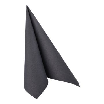 Servetten "ROYAL Collection" 1/4 vouw 40 cm x 40 cm zwart