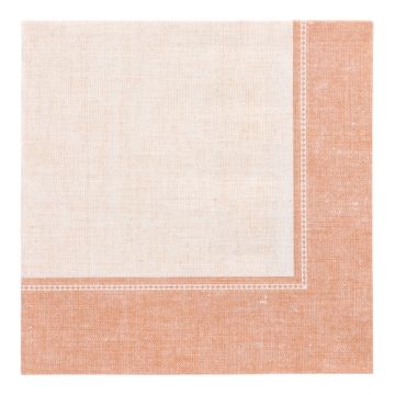 Premium servetten tissue "ROYAL Collection" 1/4 vouw 40 cm x 40 cm terracotta "Linum"
