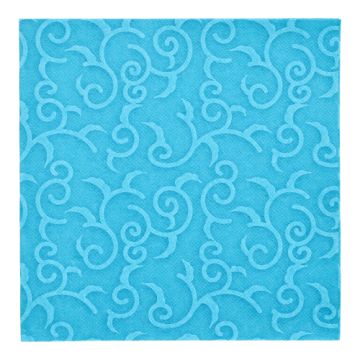 Servetten "ROYAL Collection" 1/4 vouw 40 cm x 40 cm turkoois "Casali"