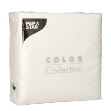 Servetten, 1-laags 1/4 vouw 33 cm x 33 cm wit