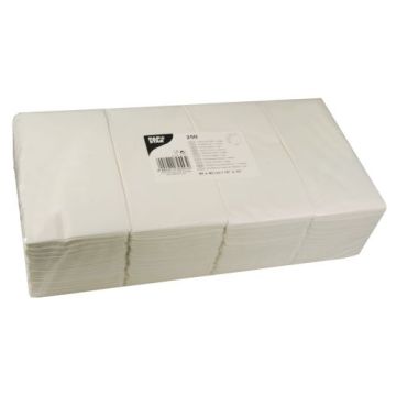 Servetten, 2-laags 1/8-vouw 40 cm x 40 cm wit