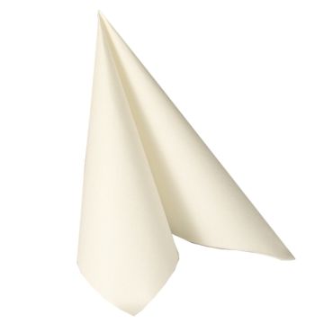 Servetten "ROYAL Collection" 1/4 vouw 48 cm x 48 cm wit