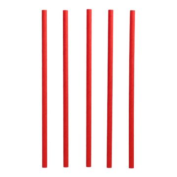 Shake rietjes, papier Ø 8 mm · 25 cm rood