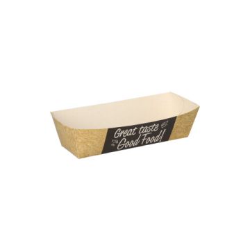 Snackbakje kroketbakje A5 karton "pure" 3,3 x 10,5 cm