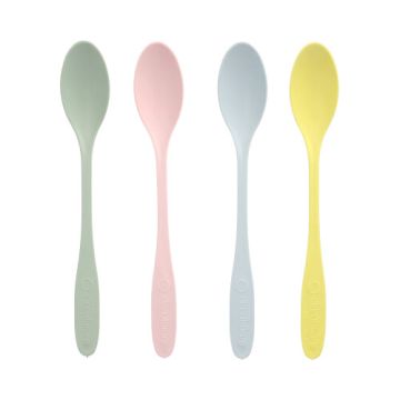 Herbruikbare sorbetlepels, longdrinklepels van PP-MF, 17,5 cm assorti pastelkleuren, extra stevige sorbetlepel reusable
