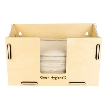 Dispenser voor papieren handdoeken berk natuur 16,5 x 28,5 x 15 cm handdoekdispenser