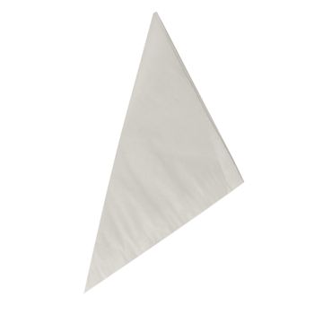 Puntzakken, Cellulose, gevouwen 23 cm x 23 cm x 32,5 cm wit inhoud 250 gr, in trossen van 100 stuks aan een touw