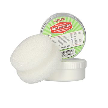 "Starglanz" poetssteen wit 300 gr. incl. polijst-spons voor een langdurige glans