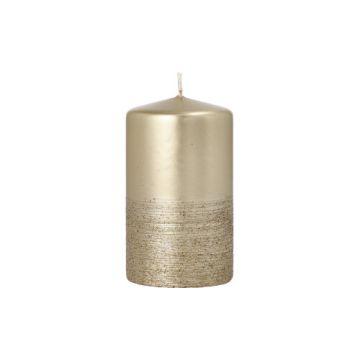 Zelfdovende stompkaars "Safe Candle" goud Ø 60 mm · 100 mm 29 uur brandtijd per stuk verpakt