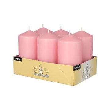 Stompkaarsen Ø 60 mm · 115 mm oudroze
