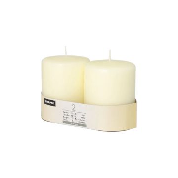 Stompkaarsen Ø 80 mm · 100 mm ivoor "Ivory"