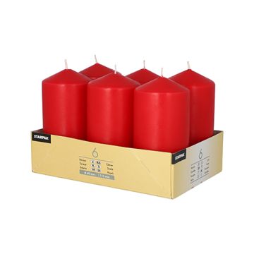 Stompkaarsen Ø 60 mm · 115 mm rood