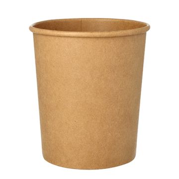 Soepkommen, karton rond 940 ml Ø 11,5 cm · 13 cm bruin