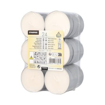 Theelichtjes / waxinelichtjes groot Ø 57 mm · 22 mm wit