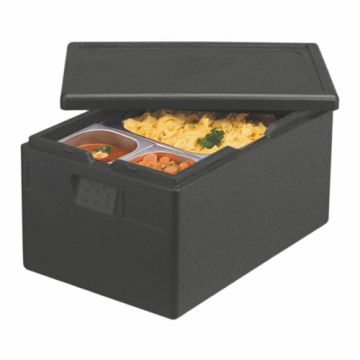 Transportboxen, EPP 60 cm x 40 cm x 32 cm zwart "Gastro-Norm 1/1"