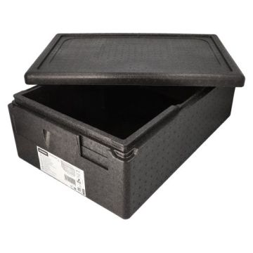 Transportboxen, EPP 60 cm x 40 cm x 23 cm zwart "Gastro-Norm 1/1"