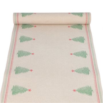 Tafellopers, stofkarakter, PV-Tissue Mix "ROYAL Collection" 3 m x 40 cm "Christmastree with Star"