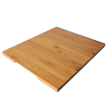 Serveertray voor amuse prikkers en fingerfood spiesjes, bamboe 25 cm x 30 cm