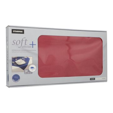 Napperons, nonwoven "soft selection plus" 80 cm x 80 cm bordeaux