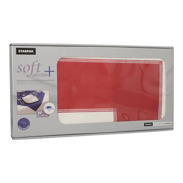 Napperons PP nonwoven "soft selection plus" 80 x 80 cm bordeaux