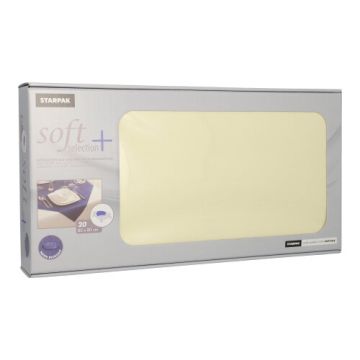 Napperons, nonwoven "soft selection plus" 80 cm x 80 cm champagne