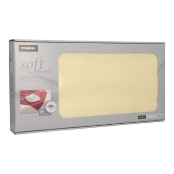 Napperons, nonwoven "soft selection" 80 cm x 80 cm creme