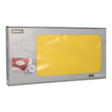 Napperons, non-woven "soft selection" 80 cm x 80 cm geel