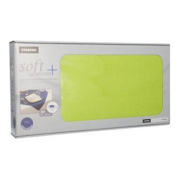 Napperons, nonwoven "soft selection plus" 80 cm x 80 cm limoengroen
