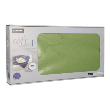 Napperons, nonwoven "soft selection plus" 80 cm x 80 cm olijfgroen
