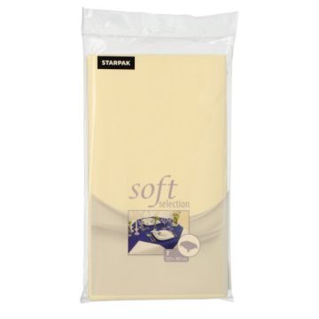 Tafelkleed nonwoven "soft selection" 120 cm x 180 cm creme
