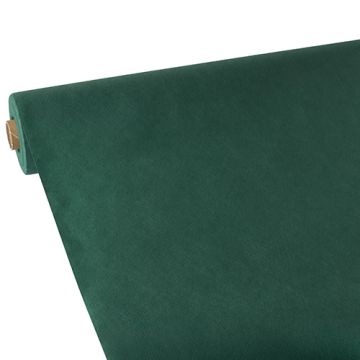 Tafelkleed, nonwoven "soft selection" 25 m x 1,18 m donkergroen