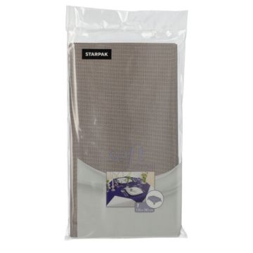 Tafelkleed nonwoven "soft selection" 120 cm x 180 cm, vochtbestendig, outdoor, grijs