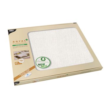 Tafelsets, PV-Tissue mix "ROYAL Collection Plus" 30 cm x 40 cm wit