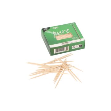 Tandenstokers, hout "pure" rond 6,5 cm