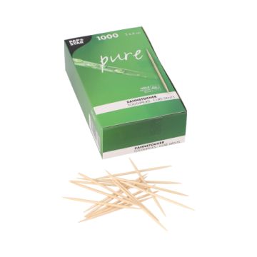 Tandenstokers, hout "pure" rond 6,8 cm