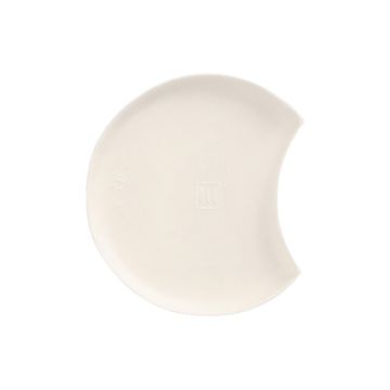 Amuse bouche bordje suikerriet halvemaanvormig "pure" Ø 9 cm PFAS-vrij "Ano" wit