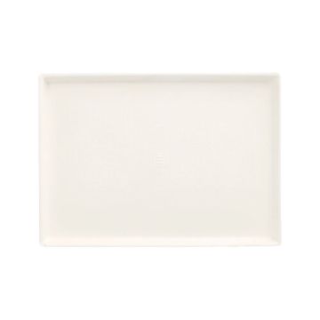 Vierkant amuse bouche bord suikerriet "pure" 17,5 x 12,5 cm PFAS-vrij "Evasion" wit