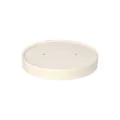Deckel für Suppenbecher "To Go", Pappe rund Ø 11,8 cm weiss - Bild 1 thumbnail