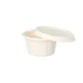 Dressingschalen aus Zuckerrohr "pure" 60 ml Ø 6 cm · 3 cm weiss - Bild 3 thumbnail