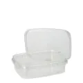 Feinkostbecher, PP eckig 150 ml 2,9 x 8,6 x 10,9 cm transparent mit Originalitätsverschluss - Bild 1 thumbnail