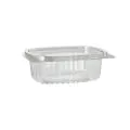 Feinkostbecher & Salatschalen To Go mit Klappdeckel, R-PET oval 250 ml - Bild 3 thumbnail