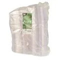Feinkostbecher - Salatschalen To Go mit Klappdeckeln, PLA "pure" 250 ml 3,1 cm x 16,1 cm x 13,2 cm glasklar - Bild 2 thumbnail
